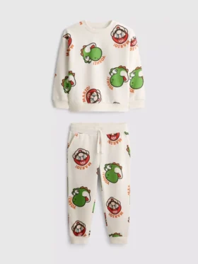 1,5-8 anos | Conjunto de camisola e calças de fato de treino «Super Mario World»