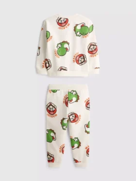 1,5-8 anos | Conjunto de camisola e calças de fato de treino «Super Mario World»