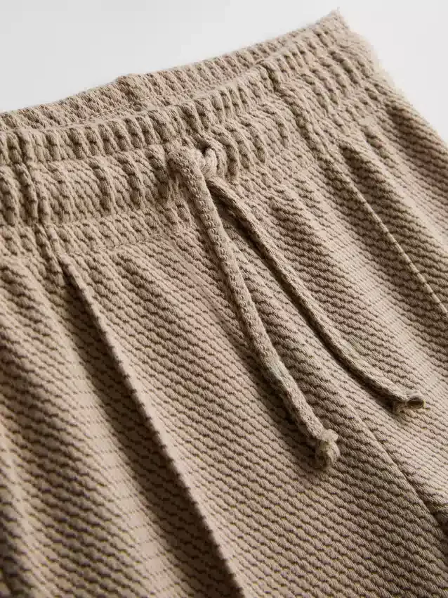 1,5-8 anos | Conjunto de casaco com fecho em jacquard e calças de fato de treino