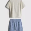 1,5-8 anos | Conjunto de t-shirt e calções com motivo de sardinhas