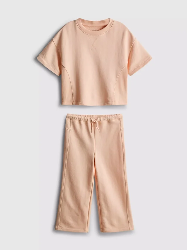 1,5-8 anos | Conjunto de t-shirt larga e calças de fato de treino