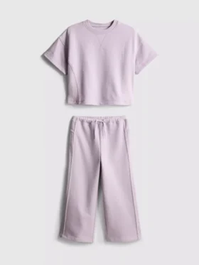 1,5-8 anos | Conjunto de t-shirt larga e calças de fato de treino