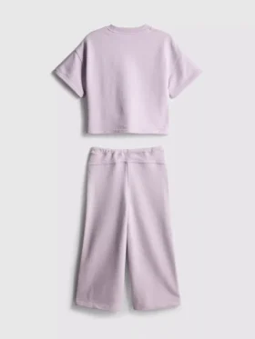 1,5-8 anos | Conjunto de t-shirt larga e calças de fato de treino