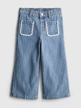 1,5-8 anos | Jeans com riscas e ric rac