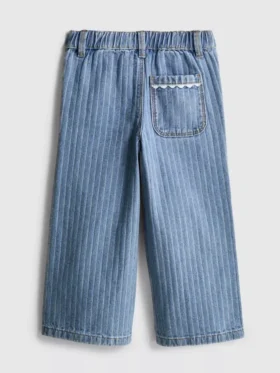 1,5-8 anos | Jeans com riscas e ric rac