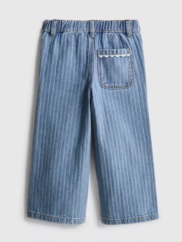 1,5-8 anos | Jeans com riscas e ric rac