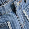 1,5-8 anos | Jeans com riscas e ric rac