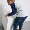 1,5-8 anos | pijama de malha polar com padrão de dinossauros