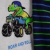 1,5-8 anos | pijama de malha polar com padrão de dinossauros