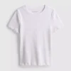 1,5-8 anos | T-shirt com acabamento em canelado
