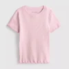 1,5-8 anos | T-shirt com acabamento em canelado
