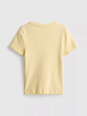 1,5-8 anos | T-shirt com acabamento em canelado
