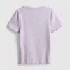 1,5-8 anos | T-shirt com acabamento em canelado