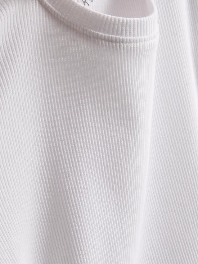 1,5-8 anos | T-shirt com acabamento em canelado