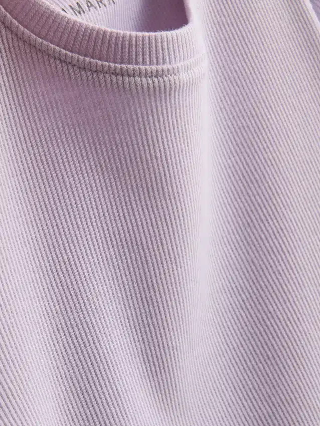 1,5-8 anos | T-shirt com acabamento em canelado