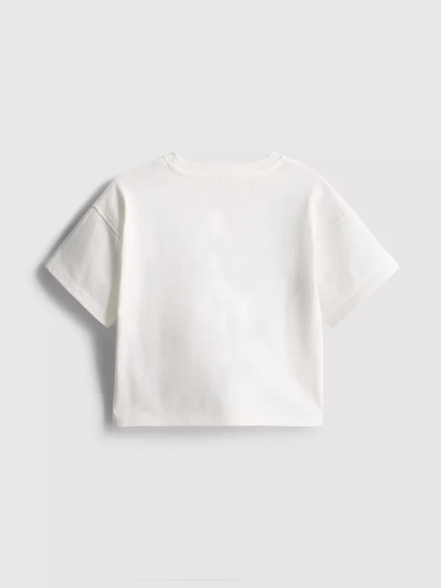 1,5-8 anos | T-shirt com bordado em ponto cruz