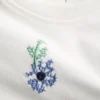 1,5-8 anos | T-shirt com bordado em ponto cruz
