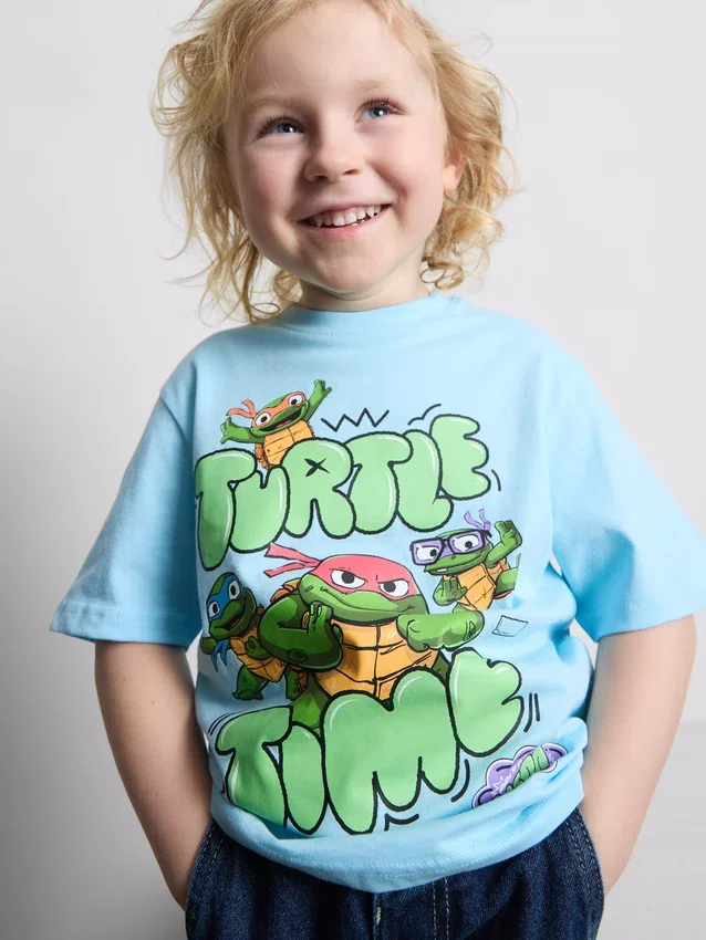 1,5-8 anos | T-shirt das Tartarugas Ninja