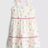 1,5-8 anos | vestido com textura enrugada