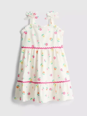 1,5-8 anos | vestido com textura enrugada