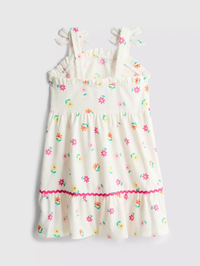 1,5-8 anos | vestido com textura enrugada