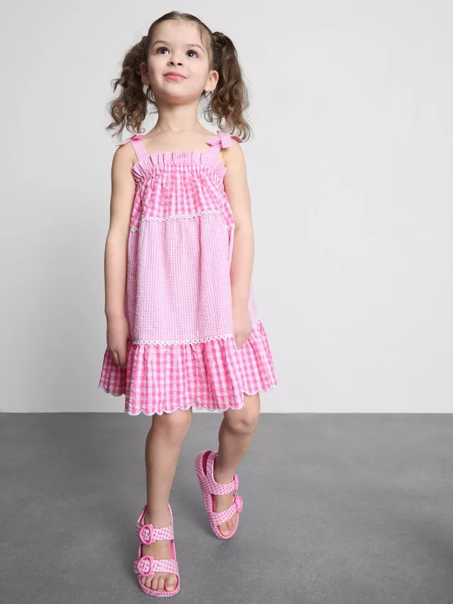 1,5-8 anos | vestido xadrez