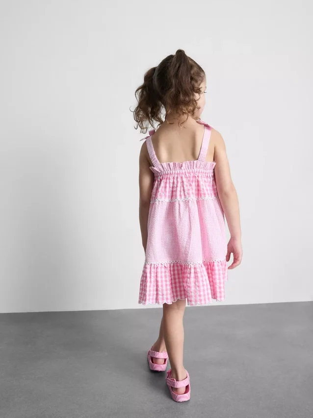 1,5-8 anos | vestido xadrez