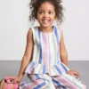 1,5-9 anos | blusa com peplum às riscas