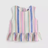 1,5-9 anos | blusa com peplum às riscas
