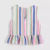 1,5-9 anos | blusa com peplum às riscas