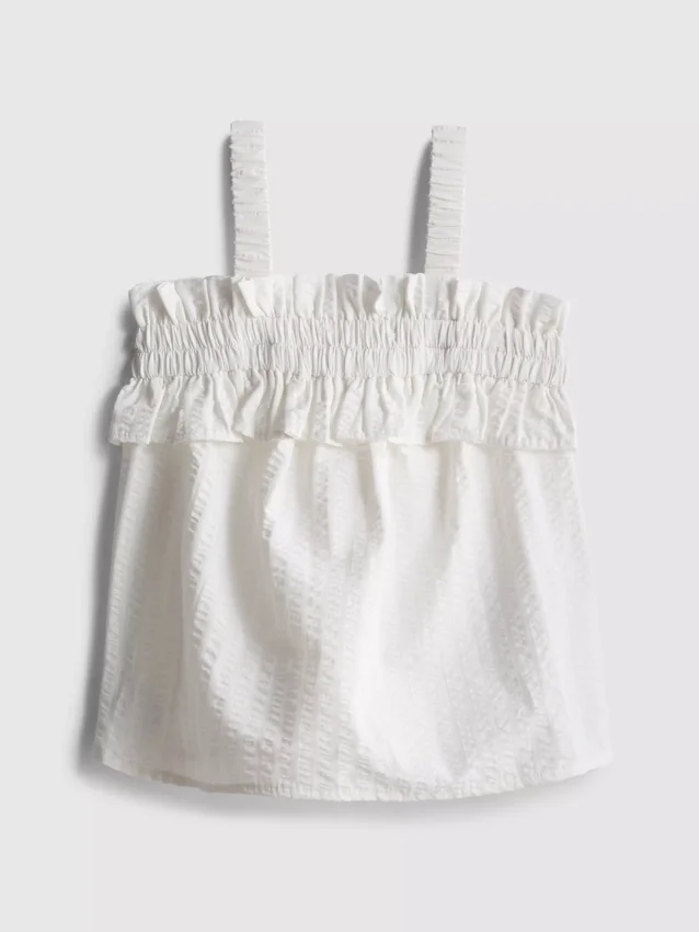 1,5-9 anos | blusa franzida em seersucker