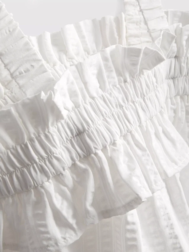 1,5-9 anos | blusa franzida em seersucker