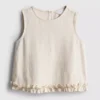 1,5-9 anos | blusa sem mangas com folhos