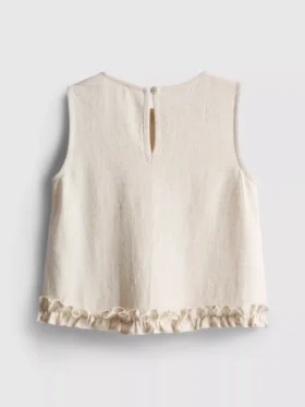 1,5-9 anos | blusa sem mangas com folhos