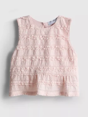 1,5-9 anos | blusa sem mangas com peplum