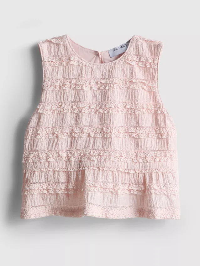 1,5-9 anos | blusa sem mangas com peplum
