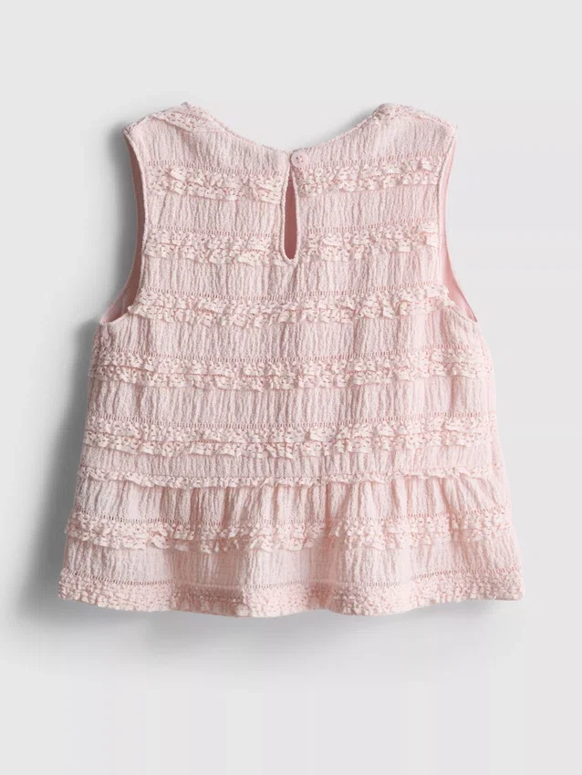 1,5-9 anos | blusa sem mangas com peplum