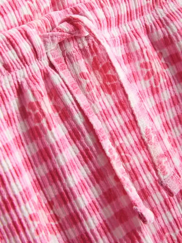 1,5-9 anos | calças com textura enrugada