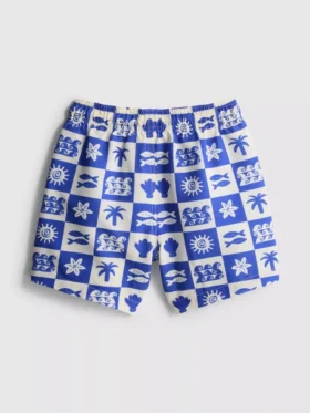 1,5-9 anos | calções de banho com estampado de azulejos