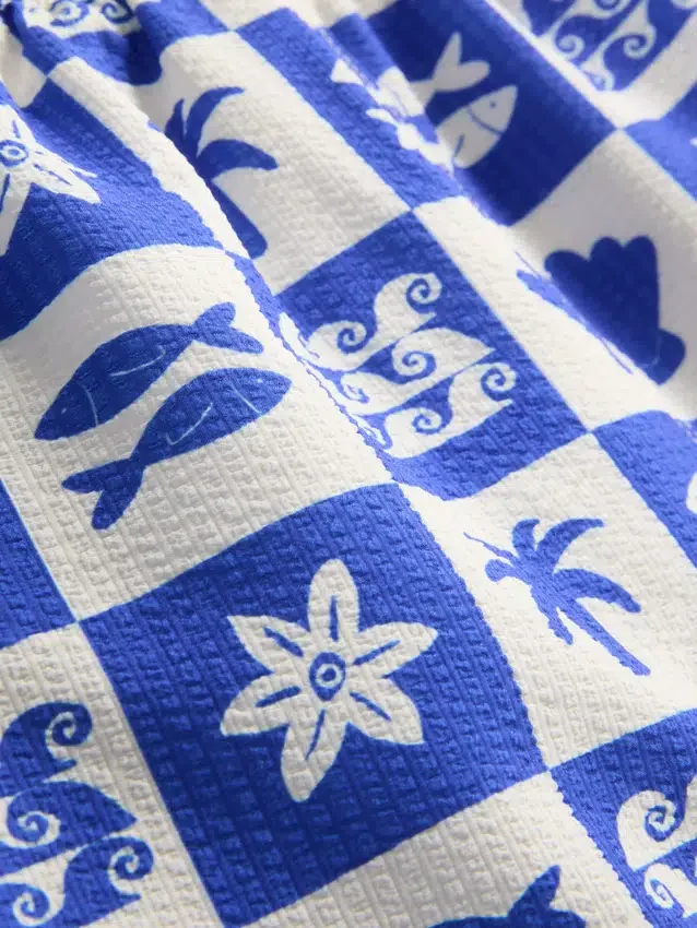 1,5-9 anos | calções de banho com estampado de azulejos