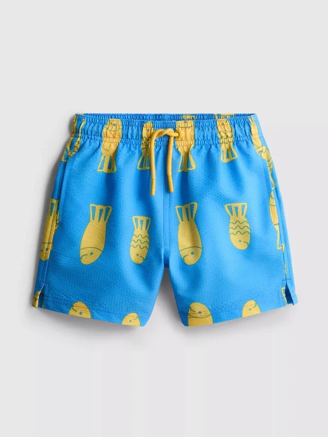 1,5-9 anos | calções de banho com motivo de peixe