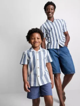 1,5-9 anos | camisa às riscas
