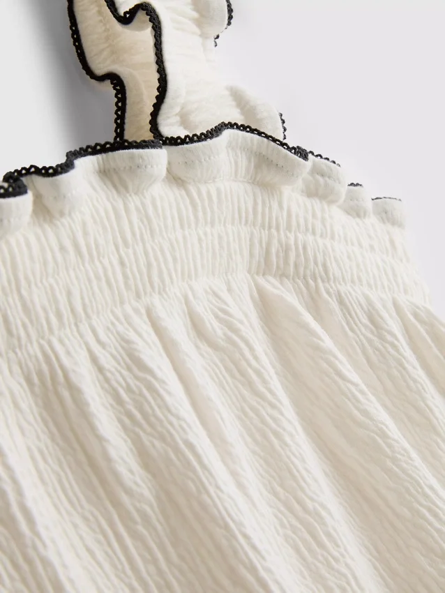 1,5-9 anos | Conjunto de blusa e calções com textura enrugada