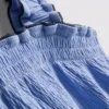 1,5-9 anos | Conjunto de blusa e calções com textura enrugada