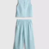 1,5-9 anos | Conjunto de blusa sem mangas e calças