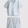 1,5-9 anos | Conjunto de camisa às riscas e calções