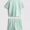 1,5-9 anos | Conjunto de camisa às riscas e calções