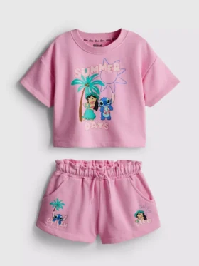 1,5-9 anos | Conjunto de camisas e calções do Stitch da Disney