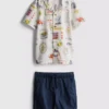 1,5-9 anos | Conjunto de camisas e calções estampados