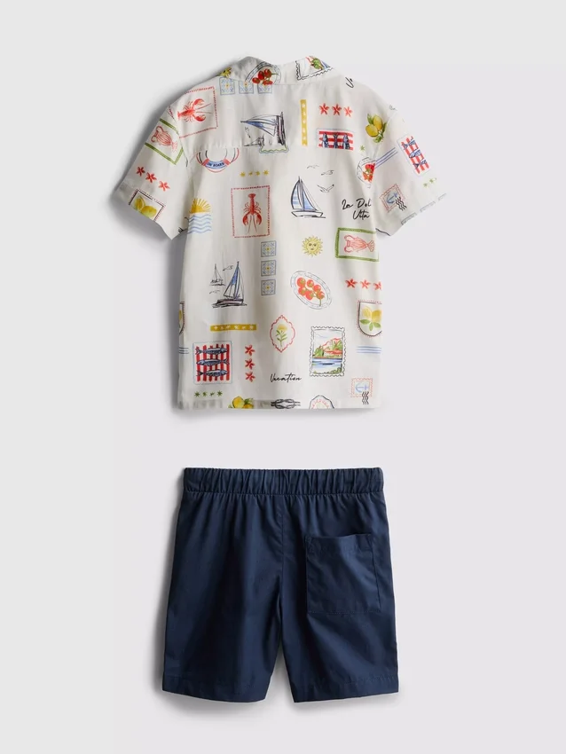 1,5-9 anos | Conjunto de camisas e calções estampados